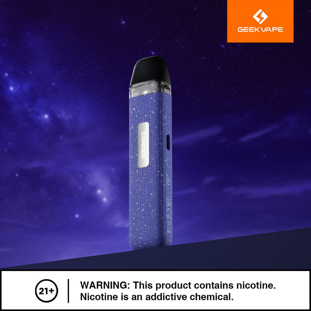 🙉Under the night sky, Sonder Q's Starry Night flavor dazzles like a dream, igniting a journey of taste and wonder for your palate. #geekvape #geekvp #geekvapetech
