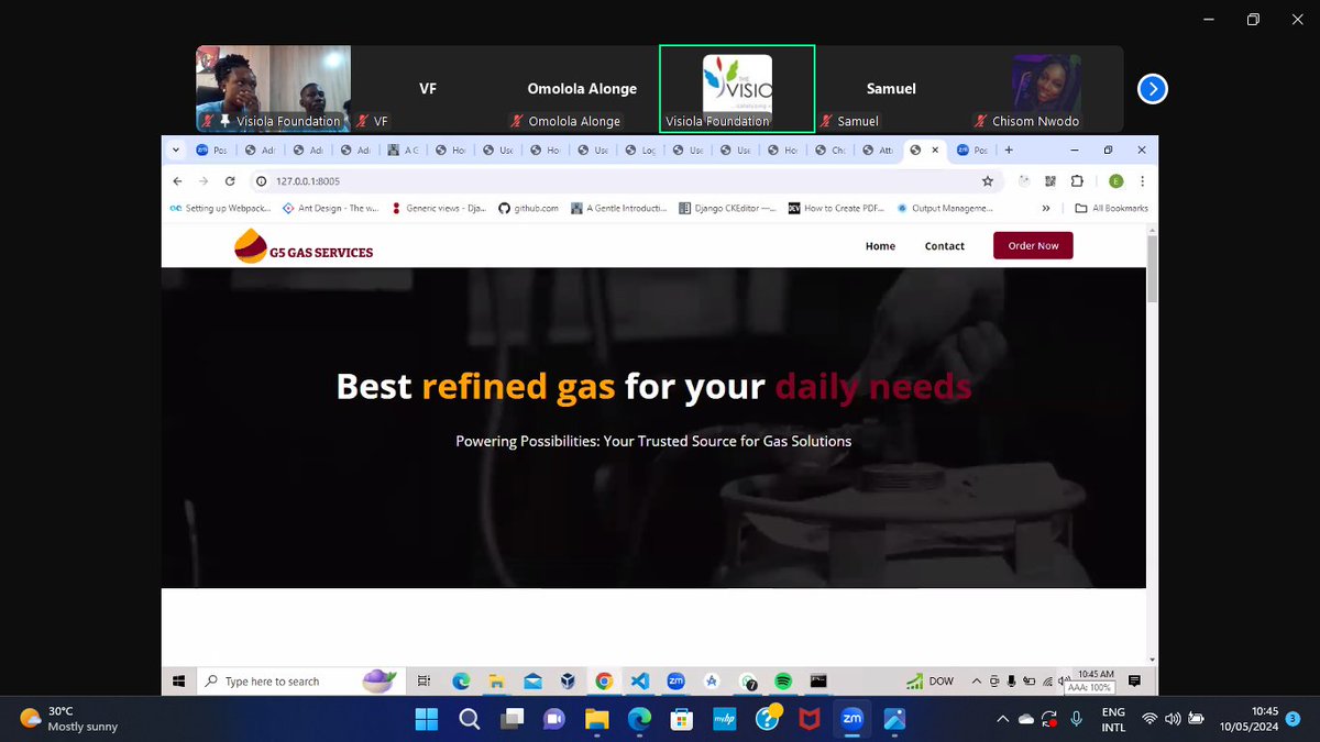 Excited to present Group 5's Gas Refill Website project, G-5 Gas Services! 💻🌟 It offers seamless online orders for gas cylinder refills, it's all about convenience and safety. Kudos to our students #FullstackWebDevelopment #WomenInTech #VisiolaCodingBOOTCAMP!