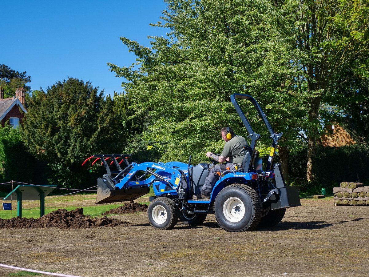 If you've been to visit us recently, you may have seen our on-site gardeners re-turfing the Tennis Court.🪴 The team have been working hard to prepare Bletchley Park’s green areas for summer, so a big thank you to our gardeners for their year-round hard work!🌟