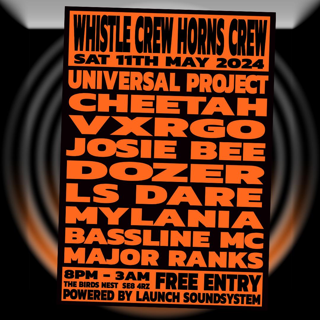 DozerDJ's tweet image. Catch me back at Whistle Crew Horns Crew tomorrow (Saturday 11th May) at @thebirdsnestpub Deptford alongside yet another killer line-up. Super hyped for this one!🔥🔥🔥

8pm - 3am
Free Entry
Powered by @Launchdnblondon Soundsystem