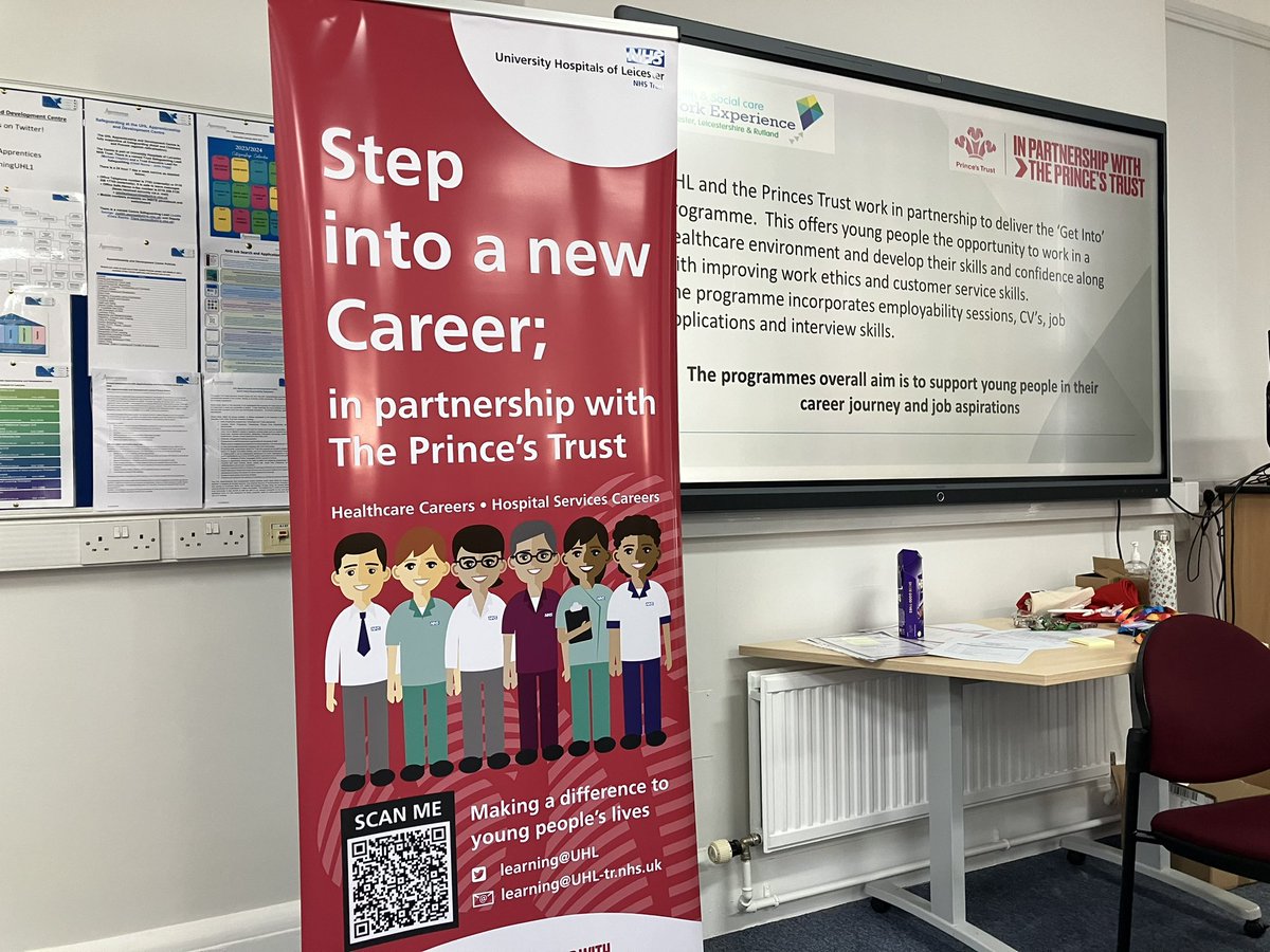 Great to be at the @PrincesTrust celebration event @Leic_hospital . 11 ready to work young people now to support UHL vacancies. Can you utilise one? Get in touch learning@uhl-tr.nhs.uk #GrowOurOwn #WorkforceDevelopment