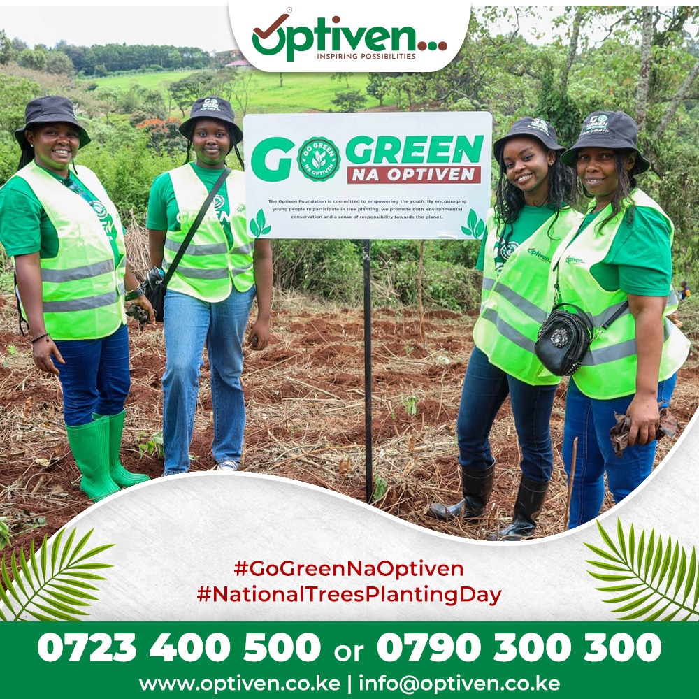 Be a part of something bigger than yourself. Join Optiven in their commitment to a greener, healthier planet this National Tree Planting Day by greening our properties #GoGreenNaOptiven #NationalTreePlantingDay