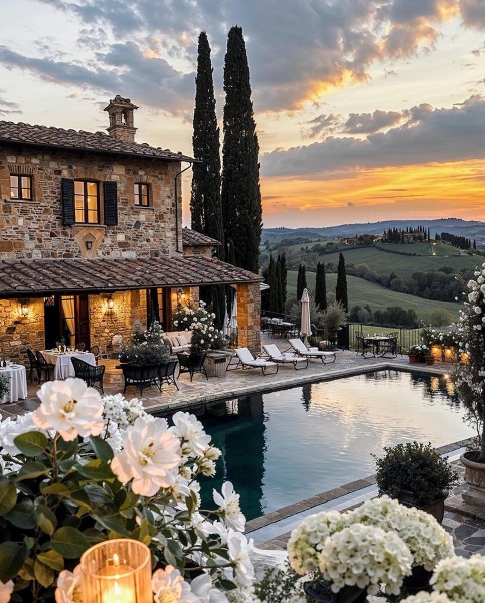 In a Tuscan fantasy.