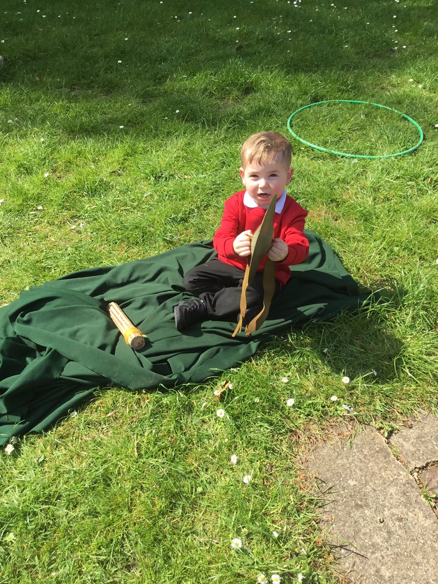 It’s been so lovely this week playing in our outdoor area with the sun shining … we have all had so much fun.