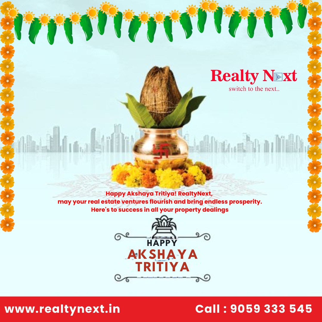 Wishing you a very happy and prosperous Akshaya Tritiya!
#realtynext #realestate #property #investment #plotsforsale #hyderabad #hyderabadrealestate #luxuryliving #plotsavailable #investmentproperty #buyers #propertyinvestment #landscape #househunting #realty #india