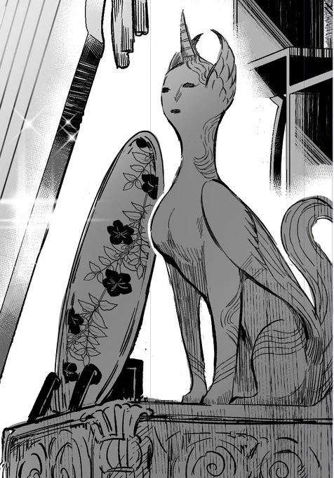 今回のお話ですごい自分の中でツボなのがこのスン顔の鎮墓獣です 画面の5%の面積にしかいないけどみつけてあげてください🥰 