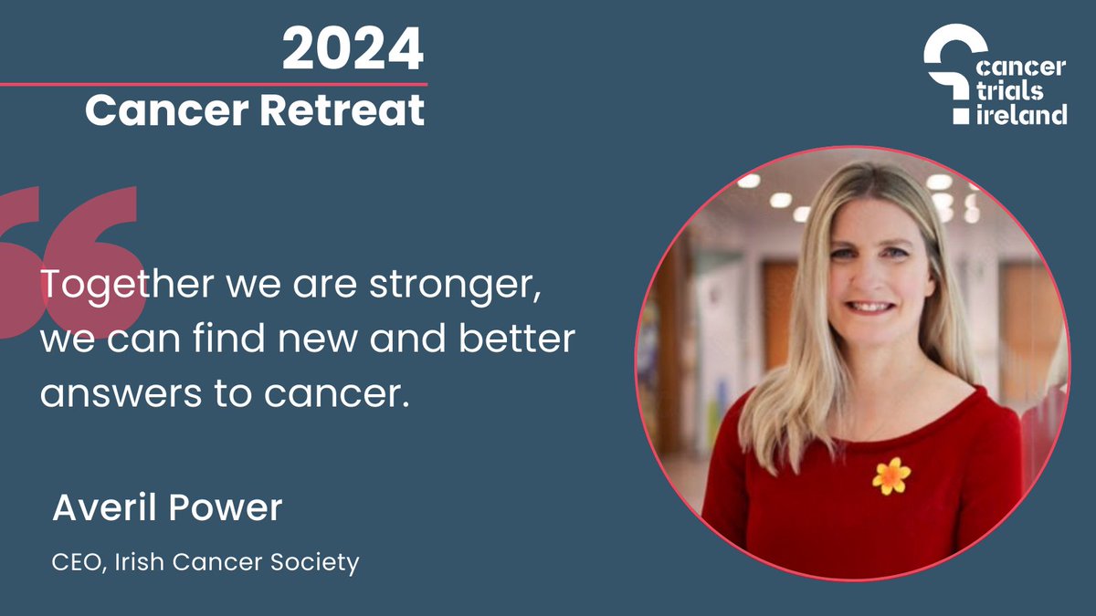 CEO of @IrishCancerSoc, @averilpower, highlighted the profound impact research has had on the lifespan of cancer patients, and the importance of collaboration.