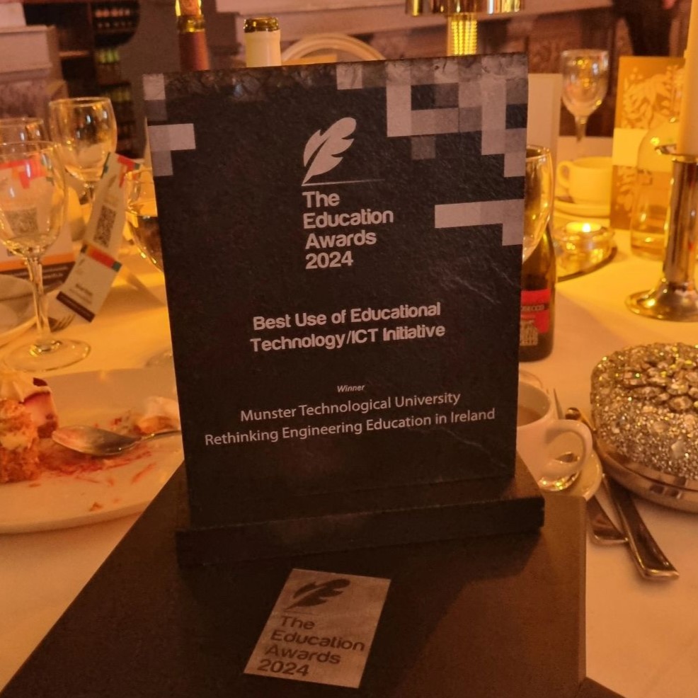 Congrats to @REEdIDept at MTU Kerry Campus who won 'Best Use of Educational Technology/ICT Initiative' at The Education Awards for the BEng in Mechanical & Manufaturing Engineering, an innovative degree with 2 years paid work placement. Find out more go.mtu.ie/3Uszz7q