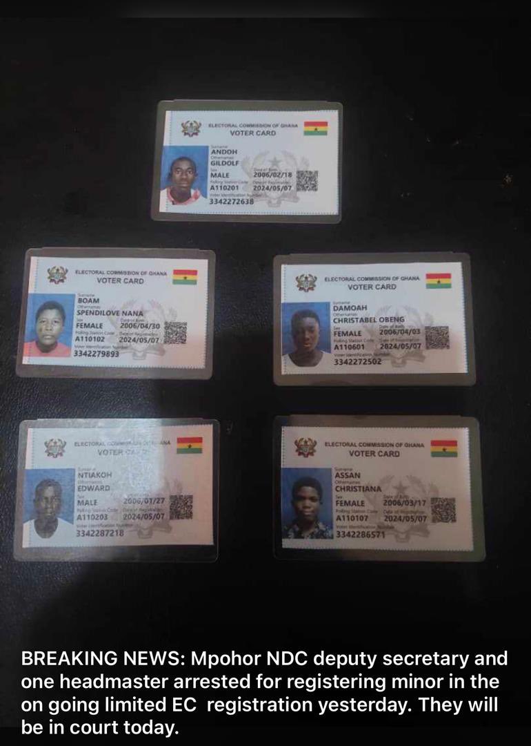 The NDC is so desperate for power using every croak means to win political power including registering minors unto the voter register. 

John Mahama Kumasi Atta Poku The NPP Dzorwulu Ashanti