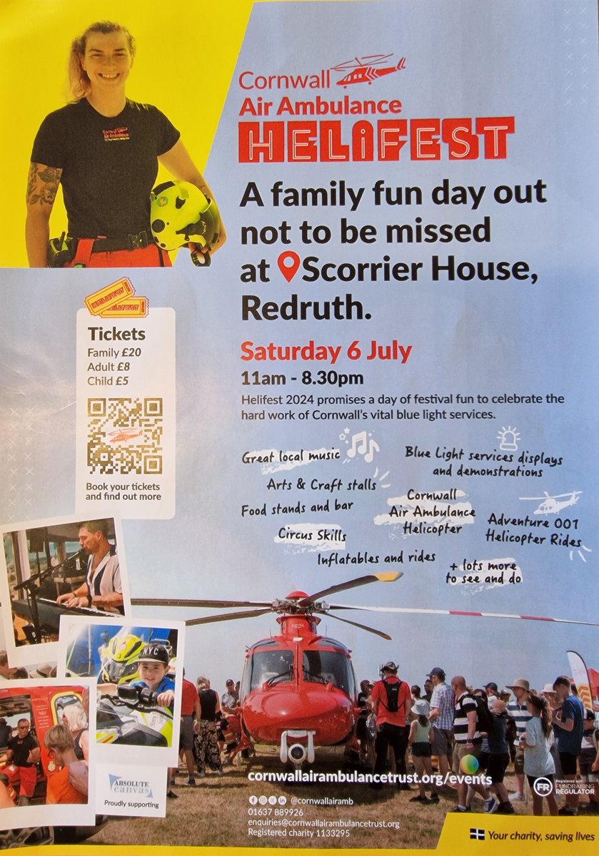 A fabulous fun day out supporting the fantastic <a href="/cornwallairamb/">Cornwall Air Ambulance</a>  #bluelightservices #thingstodoincornwall