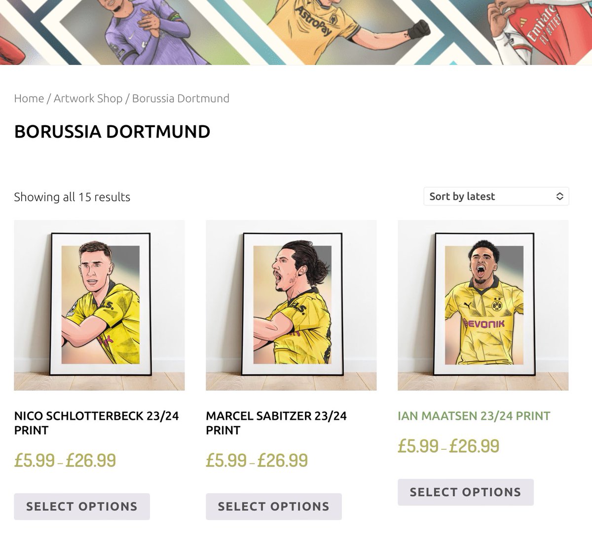 Borussia Dortmund fans There’s currently 20% off these & EVERYTHING else in the shop today with code MAY at the checkout Do me a favour and hit repost If Maatsen, Schlotterbeck & Sabitzer do well, I’ll get to work on Ryerson & Emre Can over the weekend ahead of the CHAMPIONS…