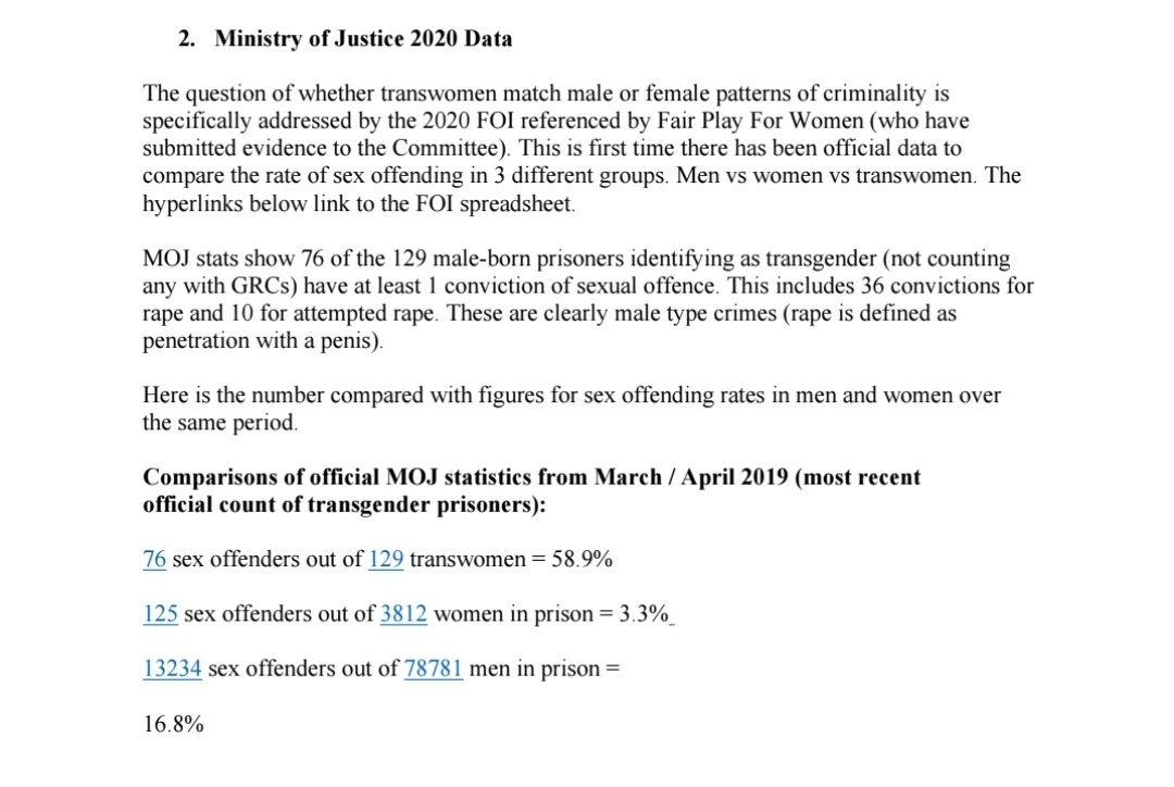 Go figure.... 59% trans sexual offences ratio.... compared to 3% women and 16.8% men seems rather high, don't you think?