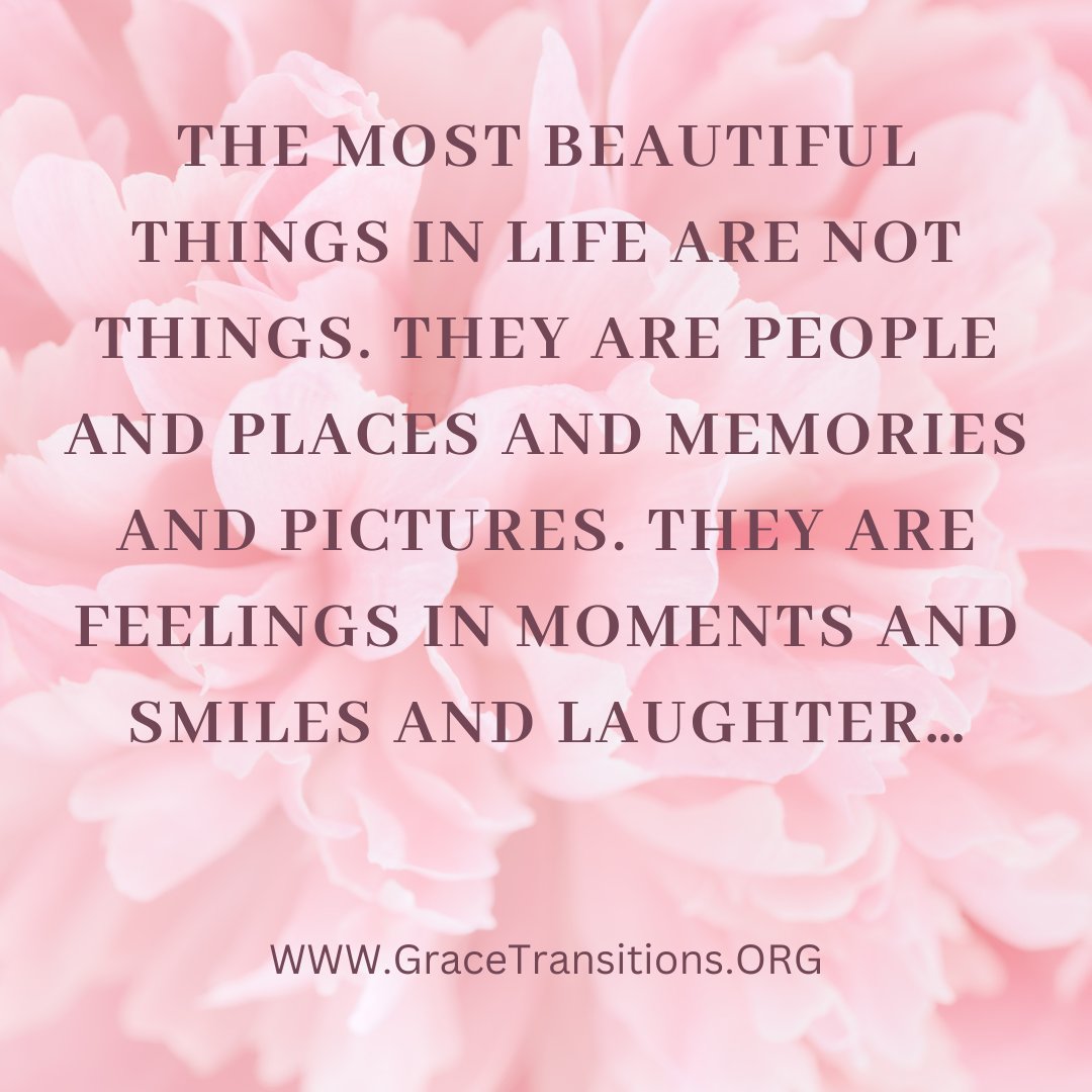 The beauty of life often lies not in material possessions, but in the intangible moments and connections we share with others. 

#GeorgiaDeathDoula #GraceTransitions #EndofLifeDoula