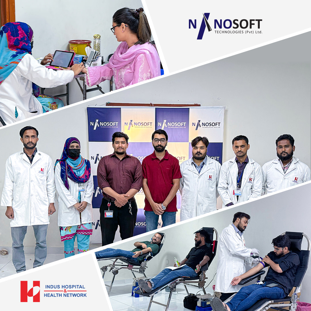 Nanosofttek's tweet photo. Together, let's rewrite the narrative of compassion, as we host the Indus Hospital blood donation drive. It's not just about donating blood; it's about donating hope, resilience, and the promise of a brighter tomorrow.

#NanosoftBloodDrive #IndusHospital #DonateLife https://t.co/eu4keBlPGB
