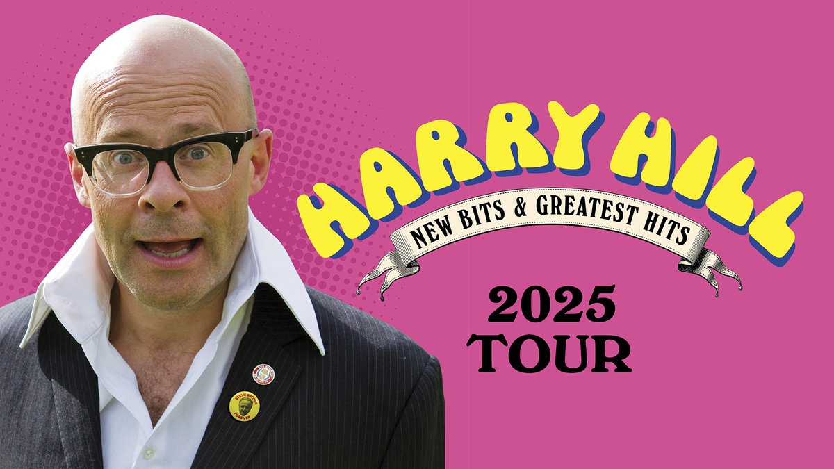 He's back... @HarryHill returns with his brand new show New Bits & Greatest Hits! 🤩 Join Harry as he celebrates 60 glorious years of fun, laughter and low level disruption. TICKETS ON SALE NOW! 📅 Thu 15 May 2025 🎟️ bit.ly/BOH_harry-hill…
