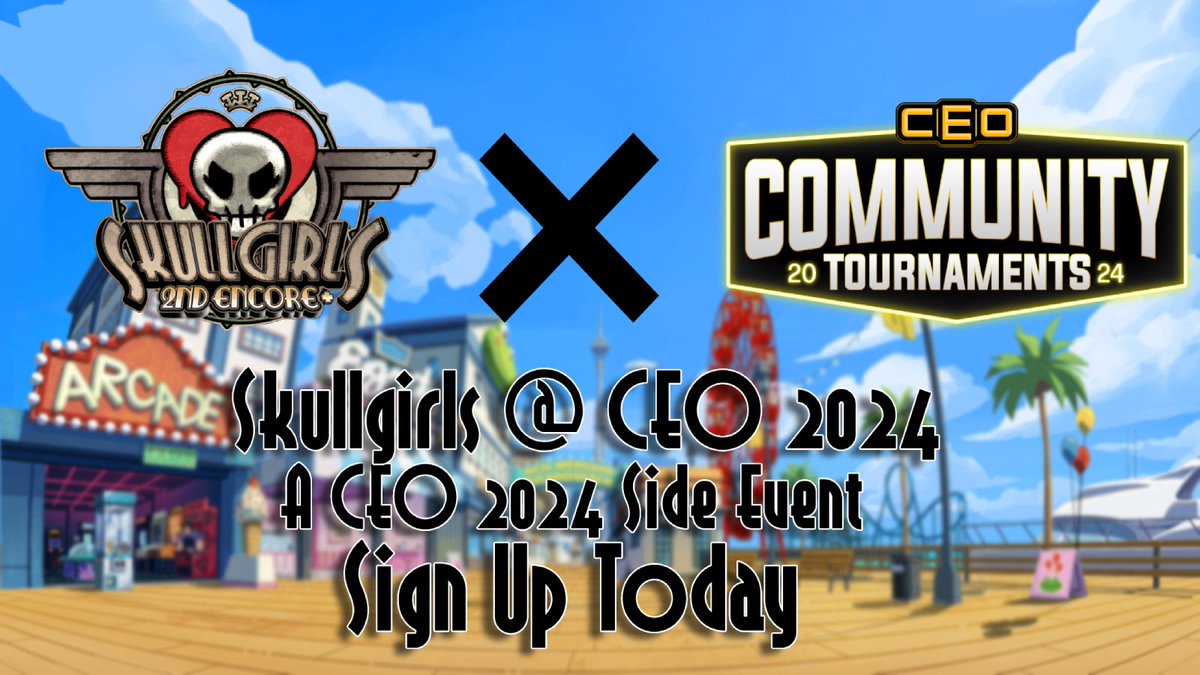 Skullgirls is happening at @CEOGaming this year if you thinking about coming show up and support us !!Links Below!!