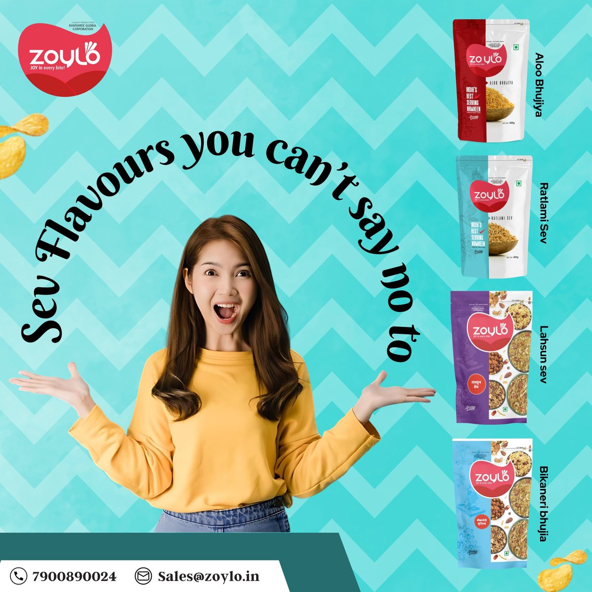 ZoyloSnacks's tweet photo. sev flavour’s you can’t say no to…😋😋
#Zoylosnacks #ZoyloNamkeen 

Order Today !!

#zoylosnacks #healthysnacks #aloobhujiya #ratlamisev #lahsunsev #bikaneribhujiya #sour #sweet #nobreaksnacking #partysnacks #Crunchy #enjoywithzoylosnacks #snackTime #eveningsnacks #bhujia https://t.co/AyyiOfqAR4