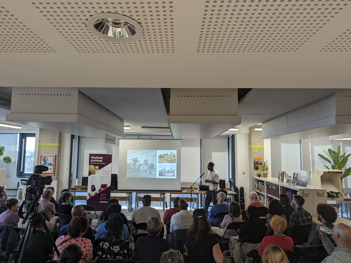 Hackney Archives (@archiveshackney) on Twitter photo Now speaking- Richard Yeboah - From Hackney With Love: An Intimate History of Regeneration, Gentrification and Belonging <a href="/HackneyHistFest/">Hackney History Festival</a> Now speaking- Richard Yeboah - From Hackney With Love: An Intimate History of Regeneration, Gentrification and Belonging <a href="/HackneyHistFest/">Hackney History Festival</a>