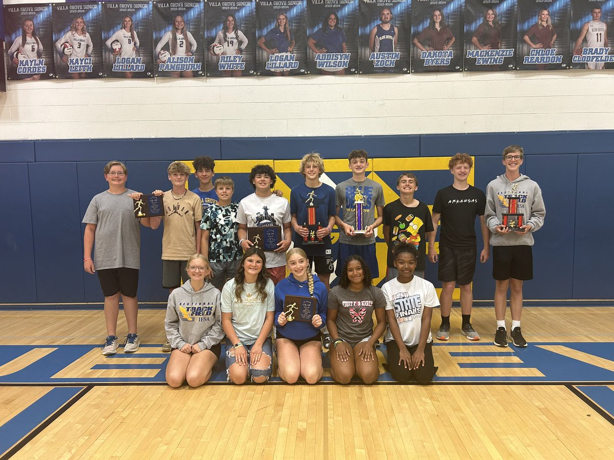 VGBlueDevils's tweet photo. Good Luck Junior High Track as you compete at IESA State! Our 7th grade boys won their Sectional this year! We are proud of all who qualified! 💙💛@VG302 https://t.co/n9tnhupO3m