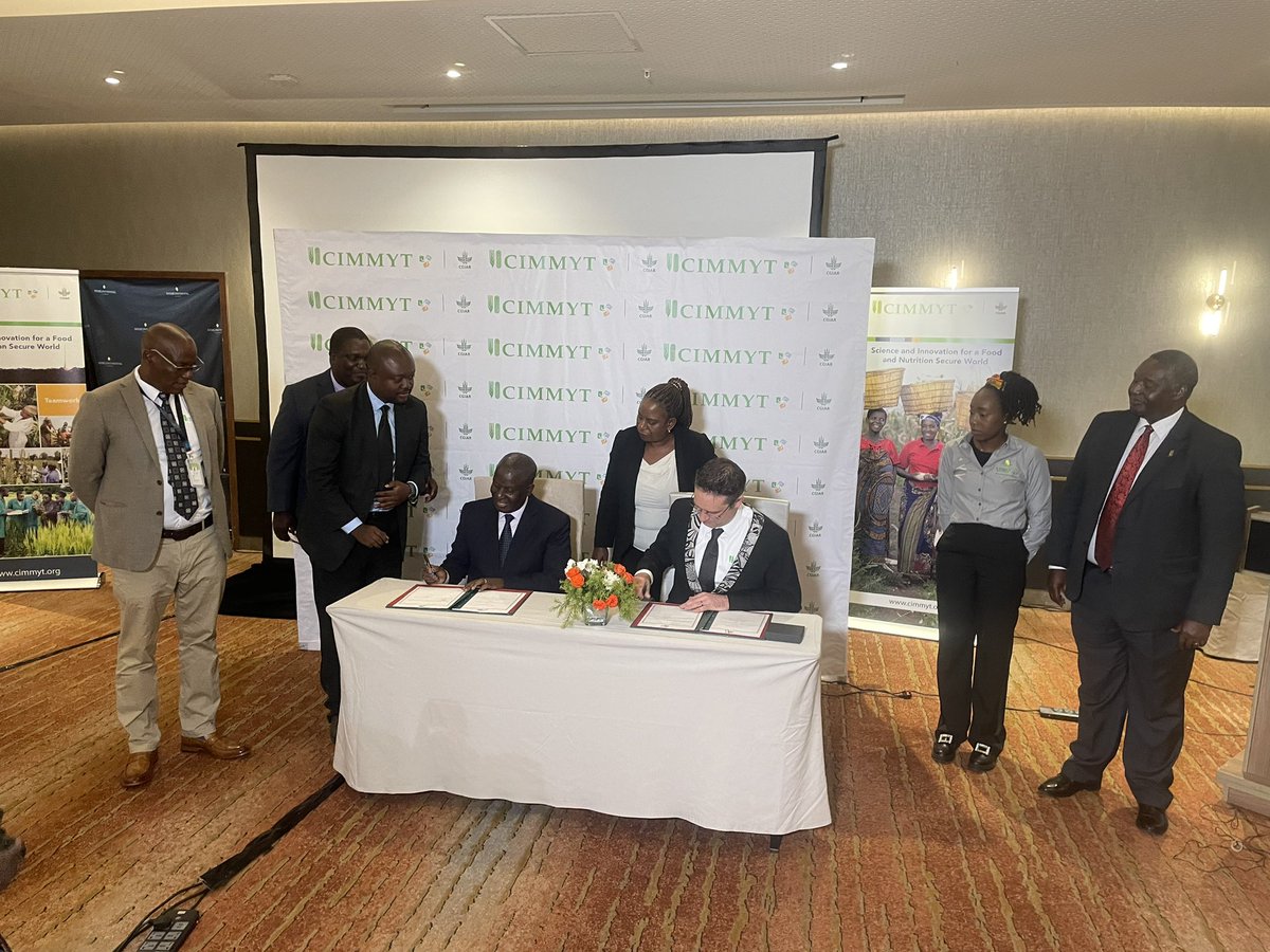 The Gov’t of Zambia &amp; <a href="/CIMMYT/">CIMMYT</a>  have today signed a host country agreement marking a significant milestone that heralds strengthening of CIMMYT’s contributions to the addressing the Agrifood Systems challenges facing the country and the Southern Africa region.