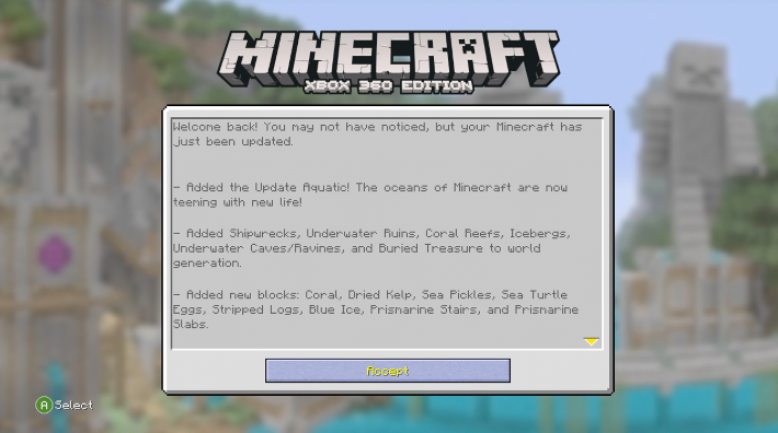 wake up, it's 2018 - Minecraft just received an update!