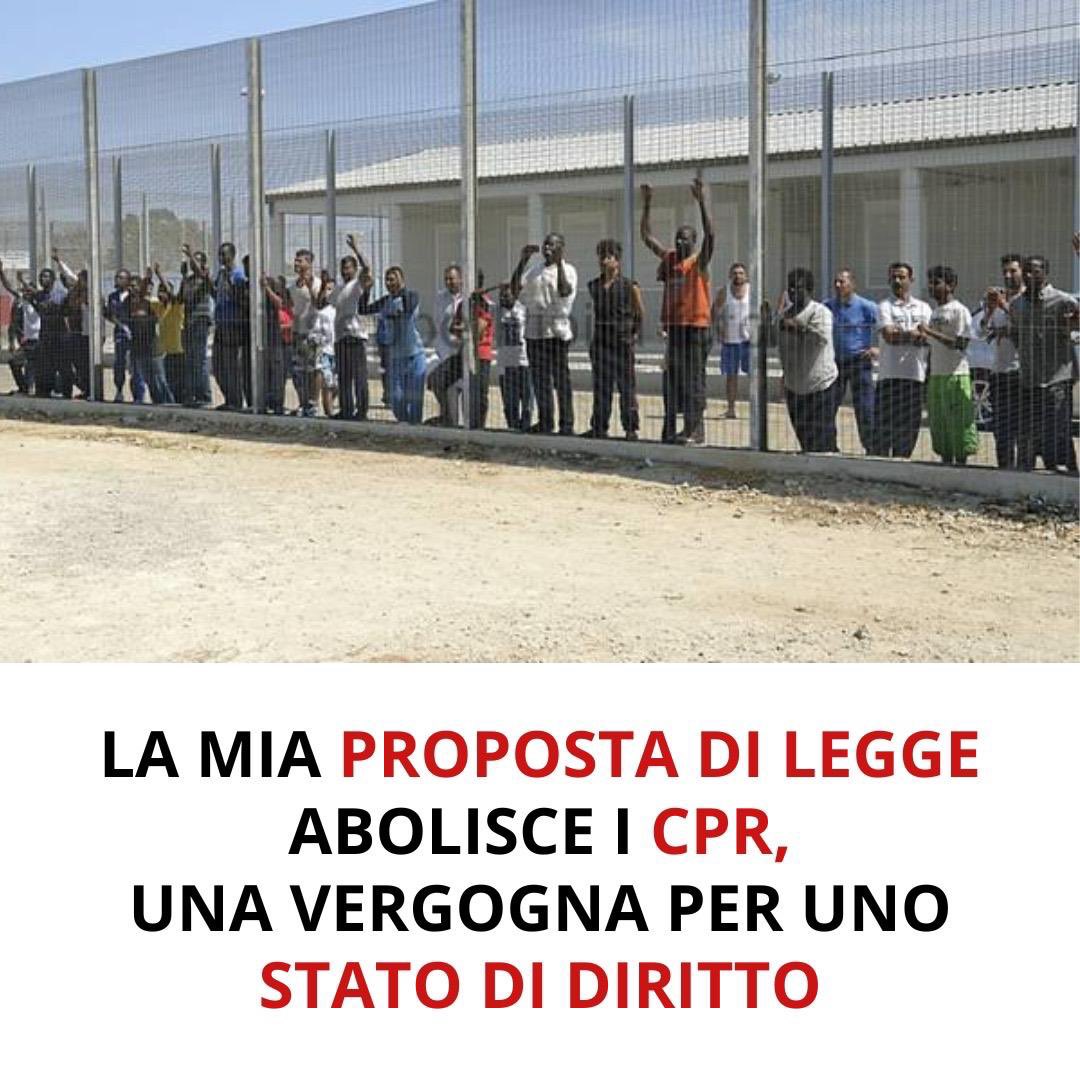 “Il #CPR ci soffoca fino a quando uno non si toglie la vita”, mi ha detto Hassan, chiuso nel CPR di Ponte Galeria (RM), dove è morto suicida Ousman Sylla. Ho promesso a lui che avrei depositato la PDL per abolire questi lager. La vita umana è sacra e viene prima di ogni ideologia