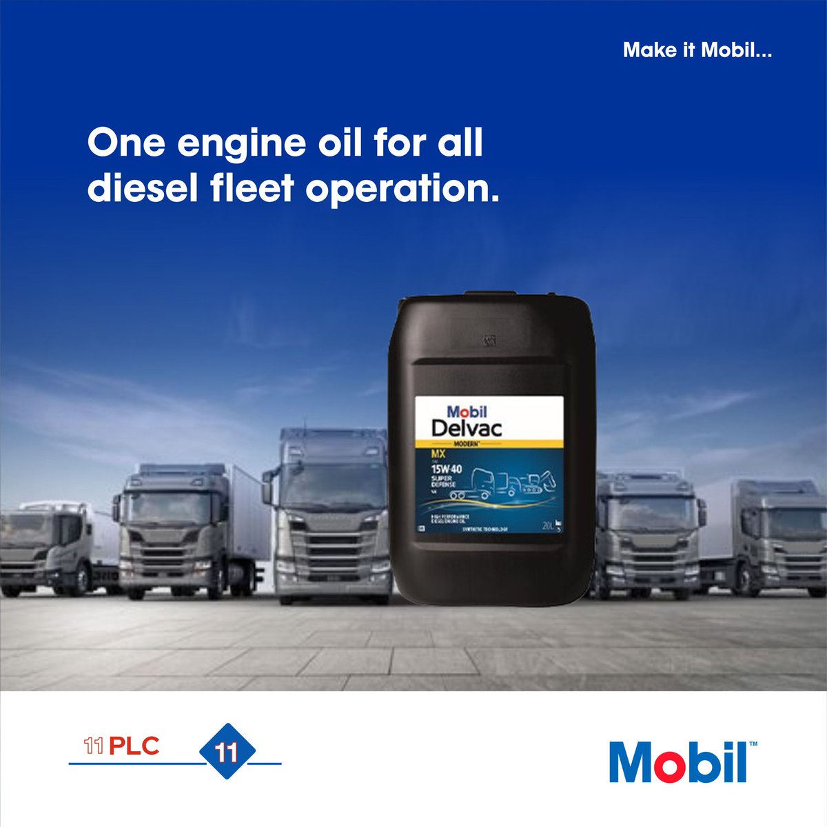 Say Goodbye to Complexity: Mobil Delvac Oil for Your Entire Diesel Fleet, No Matter the Make or Model!

#delvac #mobildelvac #heavyduty #mobillubricants #mobilinnigeria