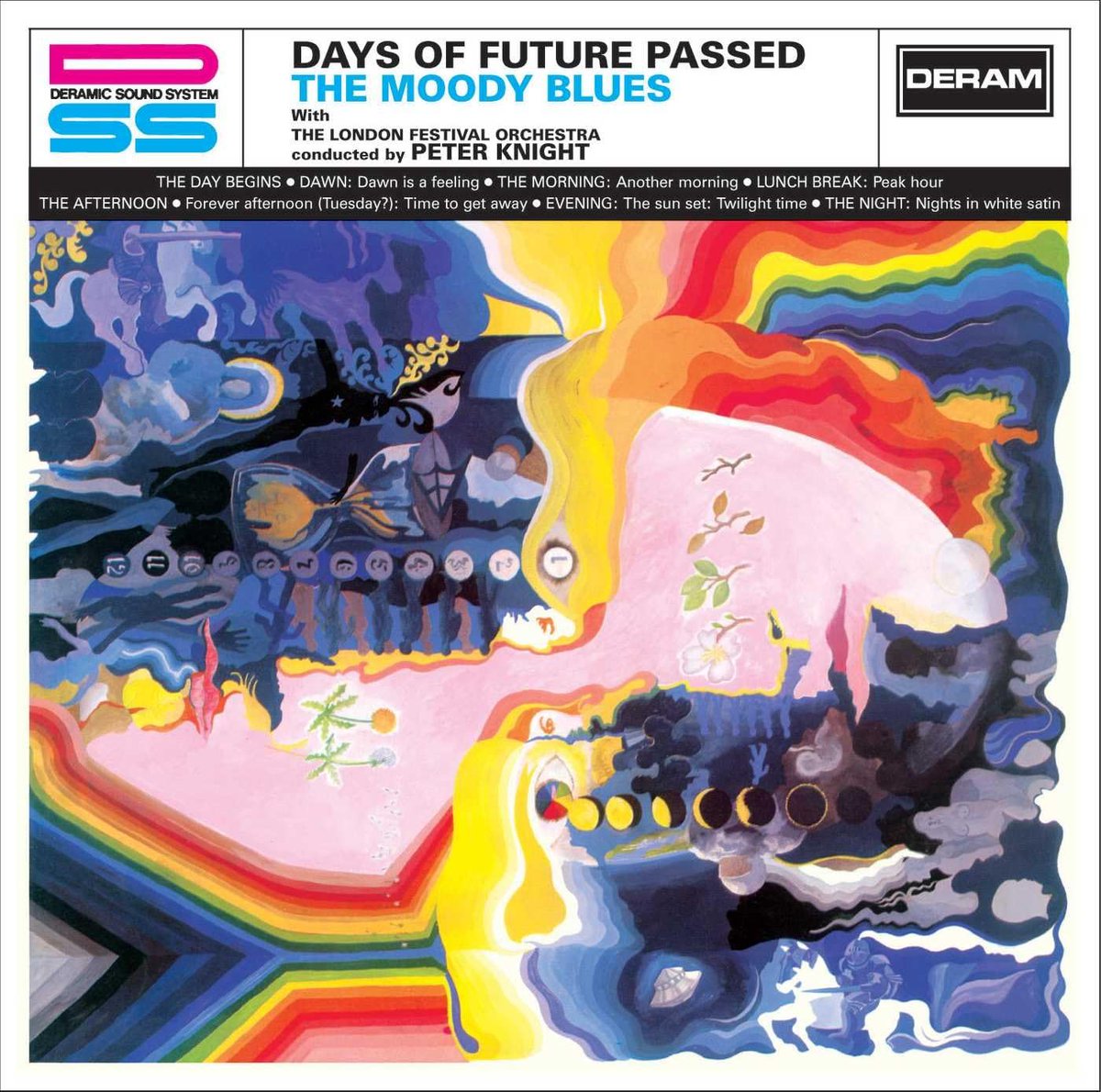 The Moody Blues - Days of Future Passed, 1967 The album represents a significant creative turning point for the band. The album was a moderate success upon release, but steady FM radio airplay and the success of hit single 'Nights in White Satin'.