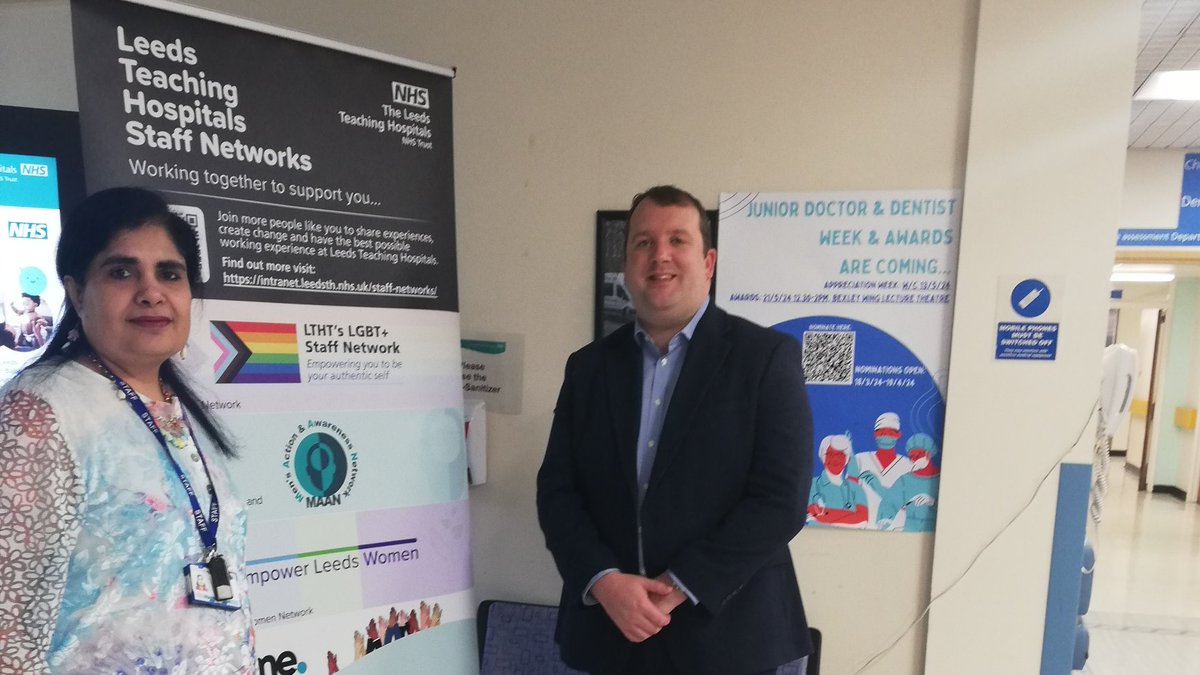 Colleagues from our Staff Networks have been visiting all sites this week to raise awareness for the Trust's Staff Networks together as part of #StaffNetwork Day. Here's Luke from the Disability Staff Network and Padma from @LTHT_BME Luke said 'It was a nice morning at Chapel…