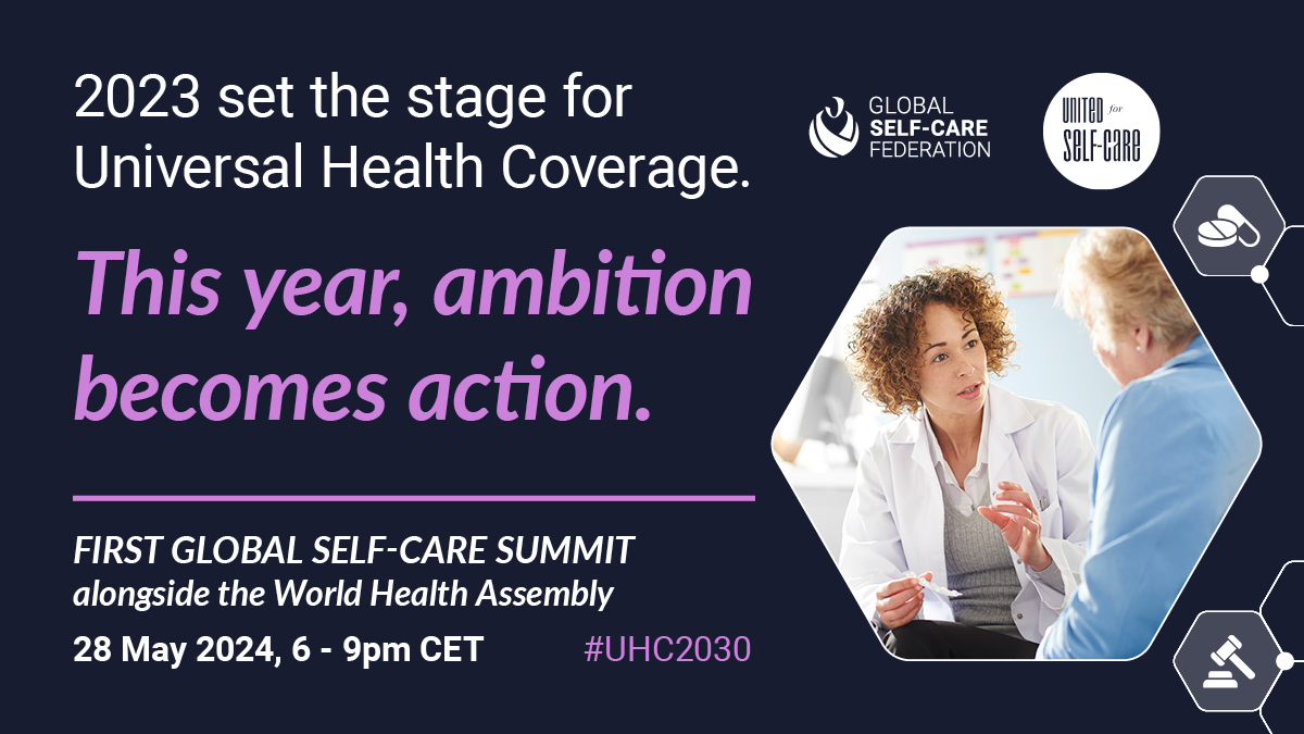 Last year #UHC was placed at the top of the UN agenda. In 2024 this ambition must be translated into action.

Join us on 28 May to find out how better self-care improves health system resilience: t.ly/oxNrS
  
#UHC2030 #WHA77