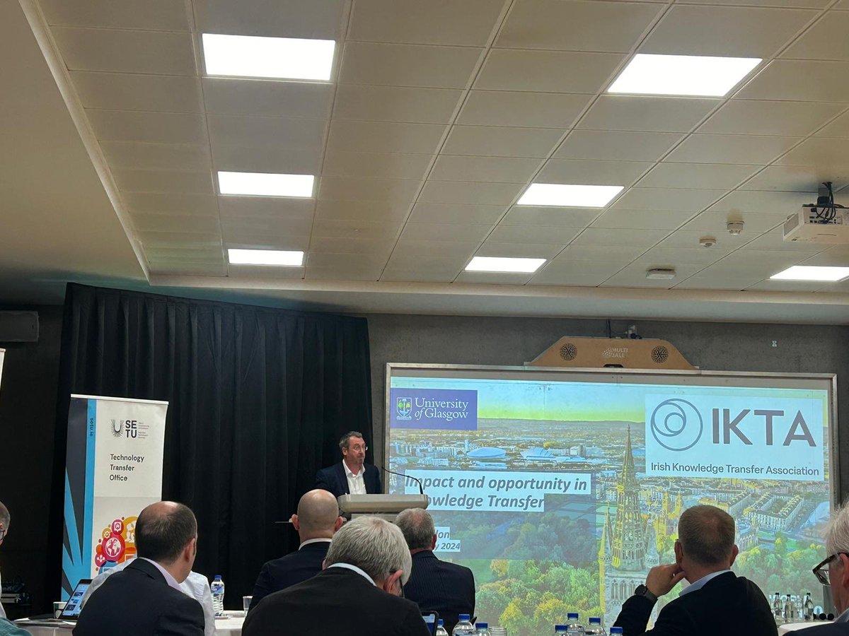 The KTI team is delighted to attend IKTA Annual Conference 2024 🎉 at the SETU Arena, Waterford. Very insightful presentation on the Impact and Opportunities in Knowledge Transfer by Dr. Declan Weldon, University of Glasgow. #IKTA #SETU #knowledgetransfer