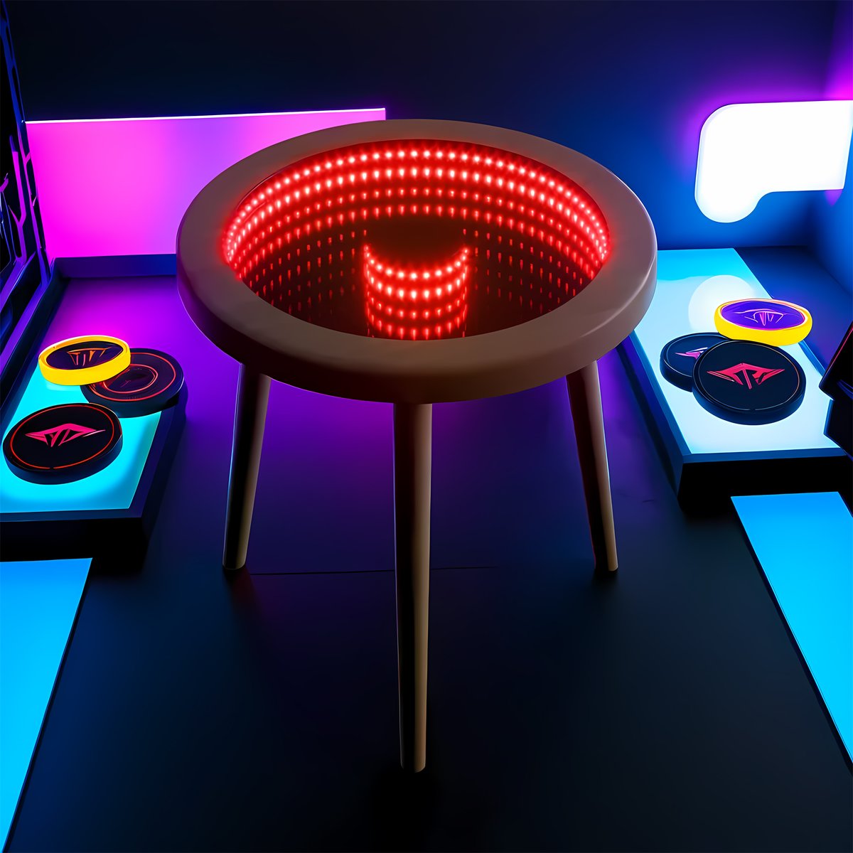 zenyarahome's tweet image. Coffee Table with LED Infinity Mirror.With its amazing physics effects, it will give you the impression that you are staring at an unending emptiness. wayfair.com/furniture/pdp/… #infinity #infinitytable #mirror #coffeetable #coffeetabledecor #furnituredesign #mirrors