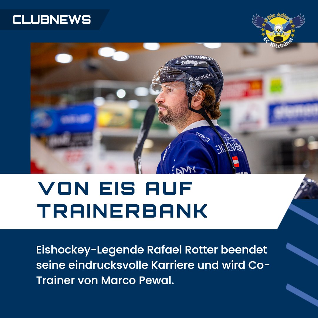 Wir verneigen uns vor dieser großartigen Karriere und freuen uns, dass du dennoch bei uns bleibst. 👏✍️💪

Alle Infos hier: t.ly/X7tVE

#WirsinddieAdler #Kitzbühel #AlpsHockeyLeague