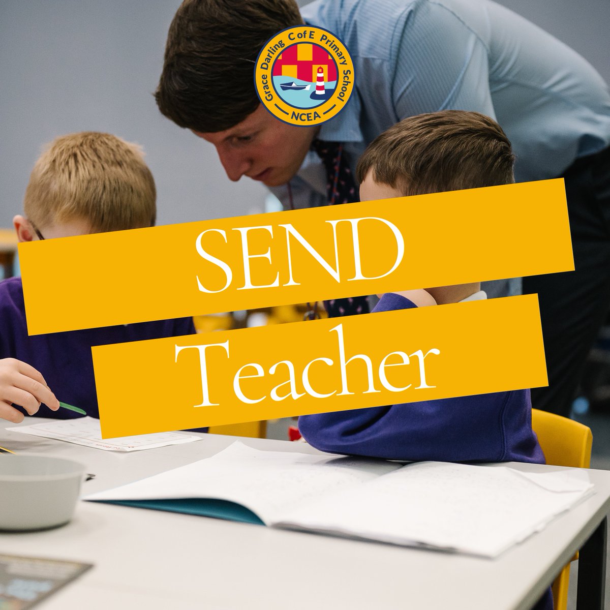 📣 VACANCY📣 ⭐SEND Teacher 🏫 @NCEA_GD_Primary 📍 Newbiggin-by-the-Sea Interested? Click here to apply 👉👉👉ncea.org.uk/teacher-sen-2/