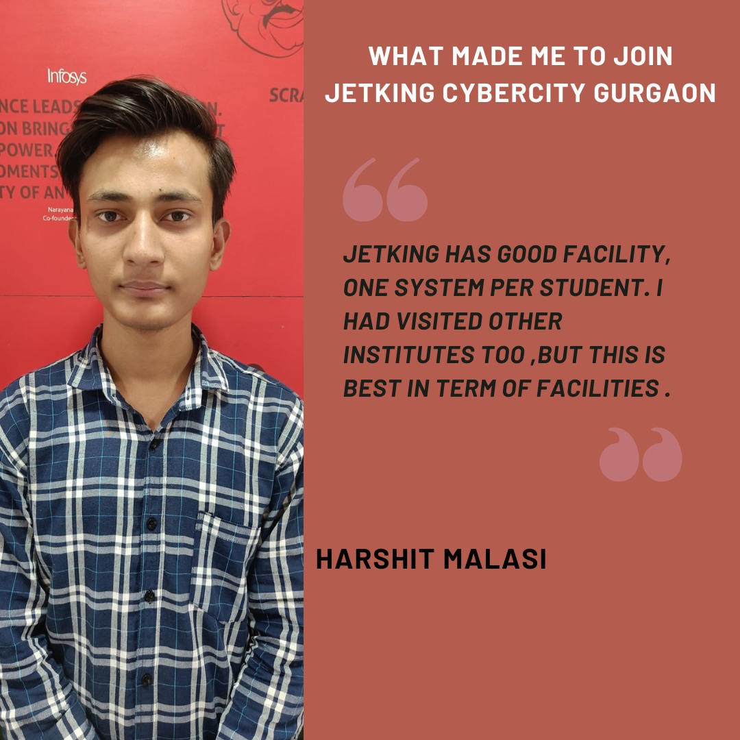 🚀 Had a feedback from Harshit upon his joining Jetking! 💻
 
#JetkingJourney #TechCareer #DesktopSupport #SuccessStory #Inspiration #CareerGrowth #TechEducation #JetkingExperience #cloudcomputing #Cybersecurity #jetking #career #gurgaon #cybercity #jetkingcybercity