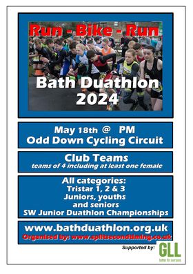 One week to go until the Bath Duathlon. 🏃‍♀️🚲🏃 #runbikerun
Open to everyone aged 9 - 99+yrs!
Race 2 in the Junior Race Series
britishtriathlon.org/events/bath-du…
#Duathlon #bathcity #closedroads British Triathlon Swim Bike Run