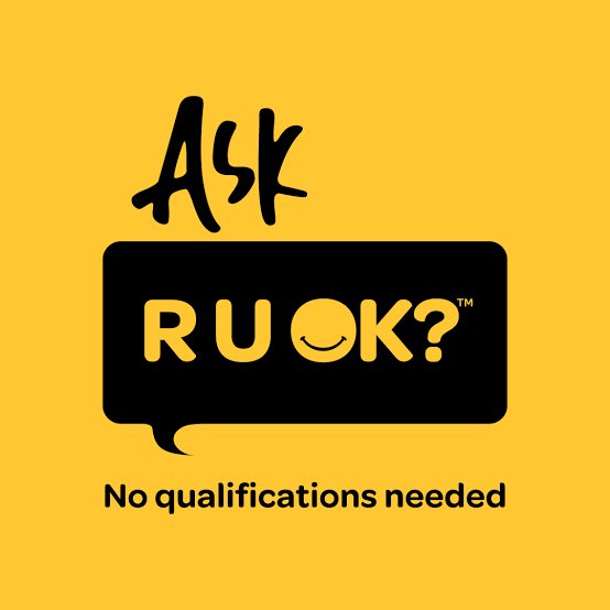 Let’s do something different today. 

R U OK? 

Reach out and talk to your family, friends or even a stranger! 

Look after yourselves and those around you. 

#areyouok @ruokday