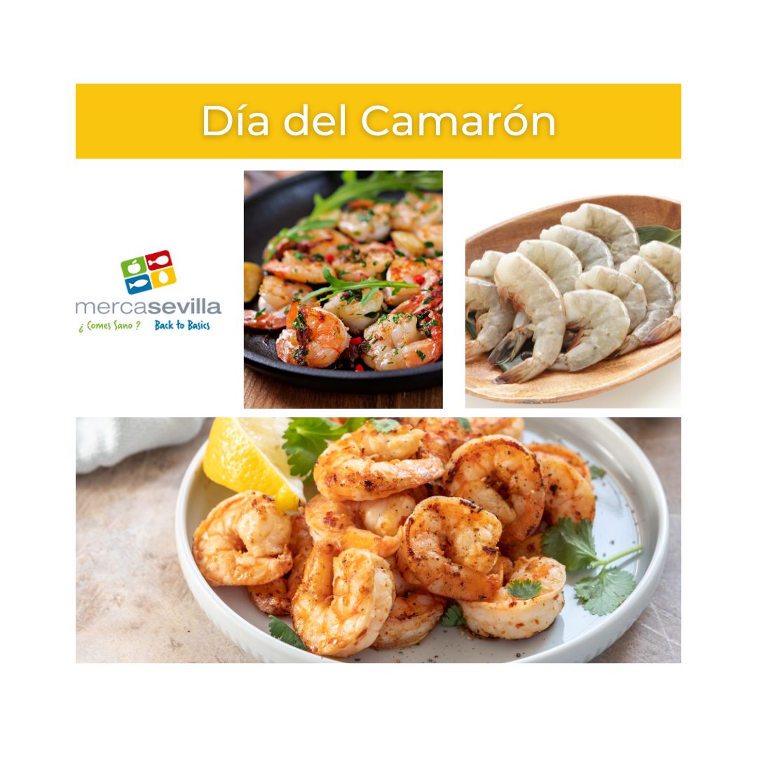 ¿Queréis hacer recetas en las que haya camarones? Pues desde Mercasevilla os vamos a a dar unas ideas para celebrar su día: 

 -Receta de Ceviche de camarones y mango
 -Receta de Tortas ahogadas de camarón