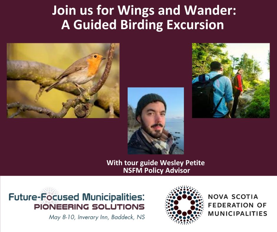 🦜 Join us for Wings and Wander: A Guided Birding Excursion with tour guide Wesley Petite, our Policy Advisor. Experience the natural beauty of Victoria County! #GuidedBirdingExcursion #NatureWalk #NSFMConference