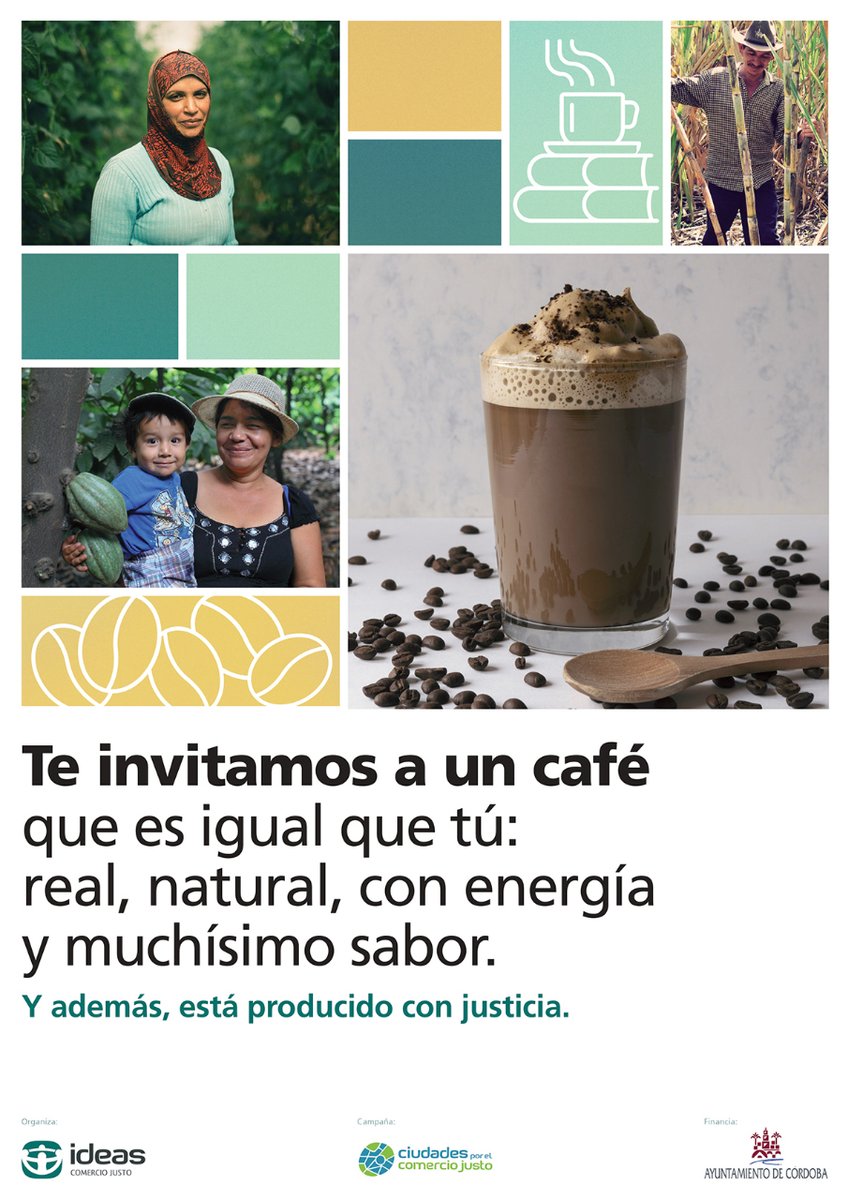 ¡@ideas_es te invita a un café con justicia y derechos humanos en el Día Mundial del #ComercioJusto!  Apunta esta fecha  🗓️ Sábado 11 de mayo 📍Mercado de la Victoria de Córdoba  ⏰ 10:00 - a 12:00  ➕ Información ➡️ ideas.coop/cordoba-se-une…