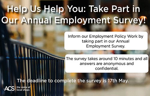 There's only one week left to complete the ACS Employment Survey! Findings from this survey are crucial to informing our employment policy work over the coming year, including our submission to the Low Pay Commission. Read more and take part here: acs.org.uk/news/one-week-…