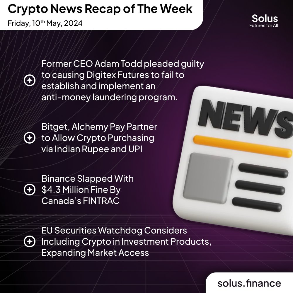 Crypto Weekly Roundup: 📈📷

#CryptoNews #WeeklyRoundup #SolusFinance #cryptocurrencies