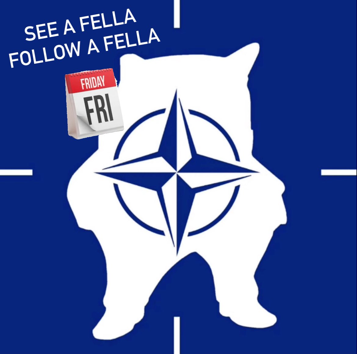 See a #fella follow a fella #friday #NAFO #wearenafo #seeafellafollowafella #followafellafriday #NAFOExpansionIsNonNegotiable #SlavaUkraïni #HeroyamSlava 🤟🇺🇦