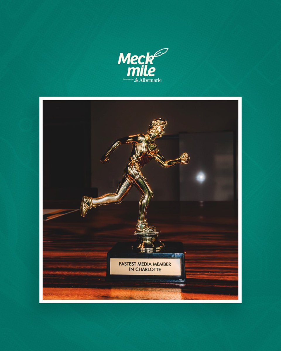 ICYMI: the #MeckMile is crowing the fastest media member in Charlotte on 5/25. Interested? Send us a DM,