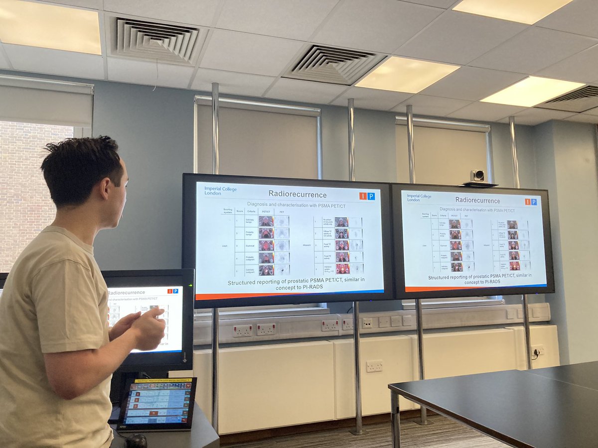 Thanks to @AJWLight for presenting his and other work from @IP_London focusing on recurrence detection post prostate cancer treatment, radical and focal 👏🏼