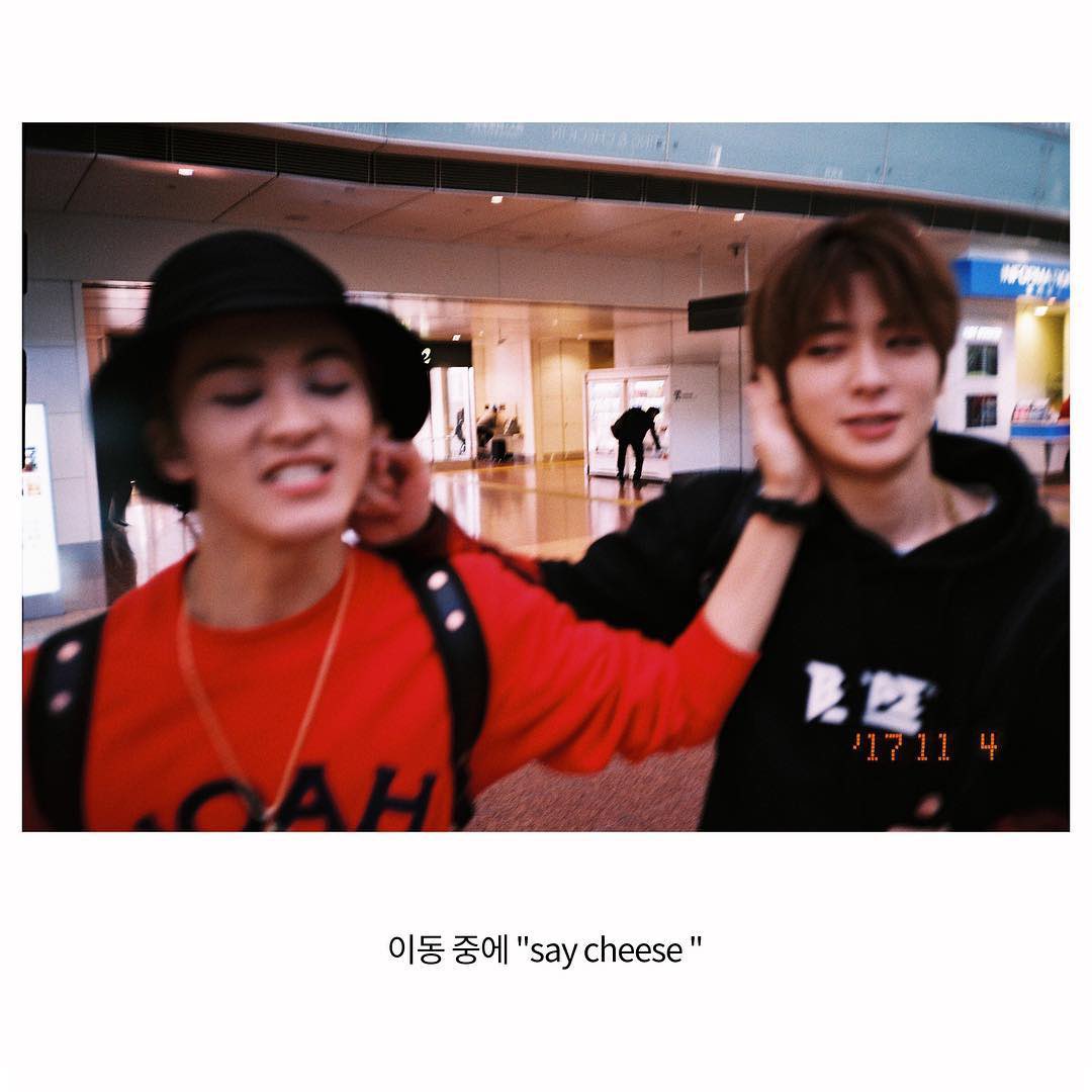 이동 중에 "say cheese"