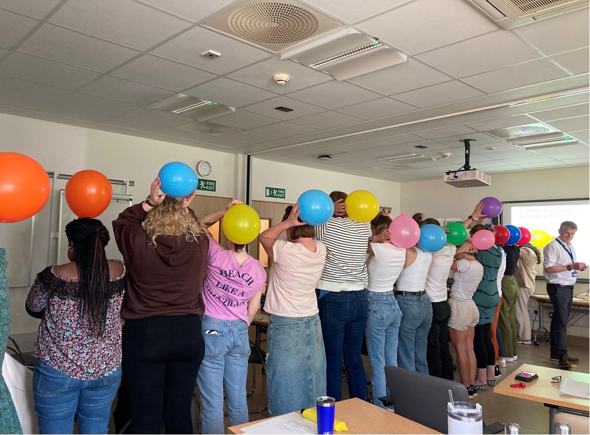 How well could you listen while waiting for the balloon to pop? 
Understanding and applying communication techniques while having important conversations