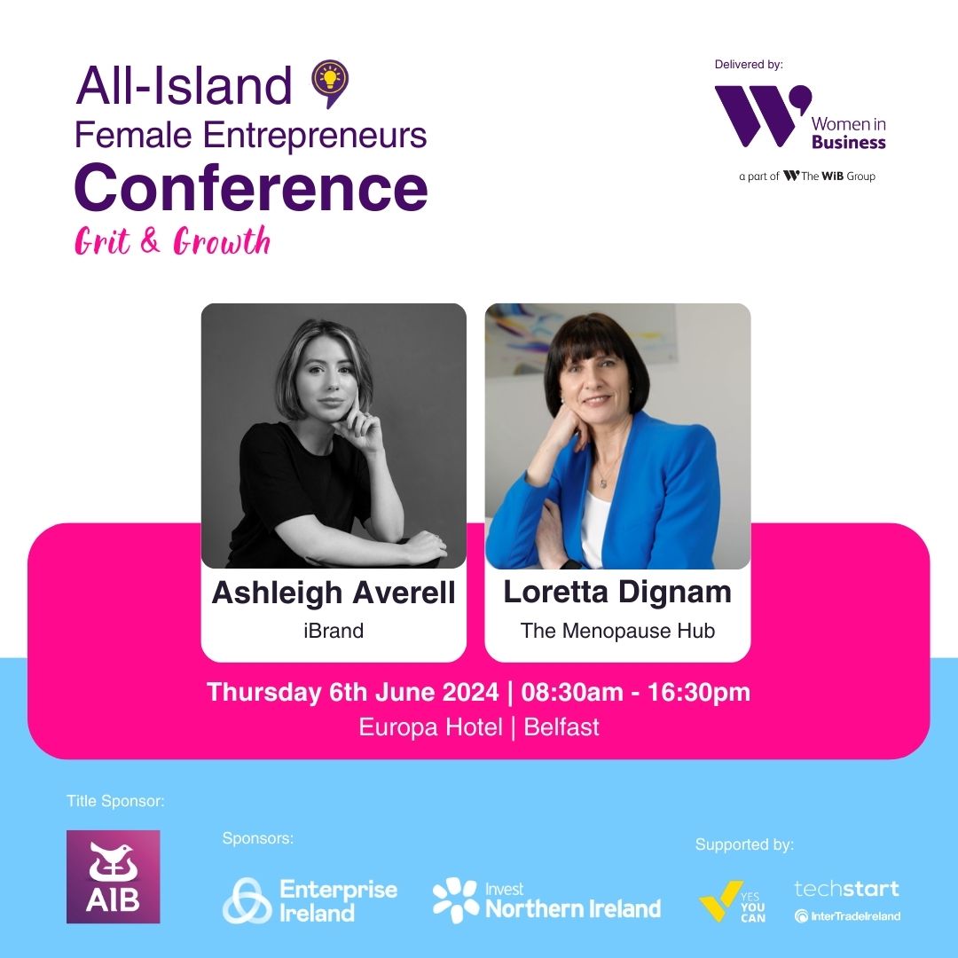 Got your ticket for the All-Island Female Entrepreneurs Conference? 👋Meet some of the female founders who will be onstage to share their Grit & Growth journeys to help you push through the challenges of running a successful business: bityl.co/PNKE @AIB_NI #AIFEC24