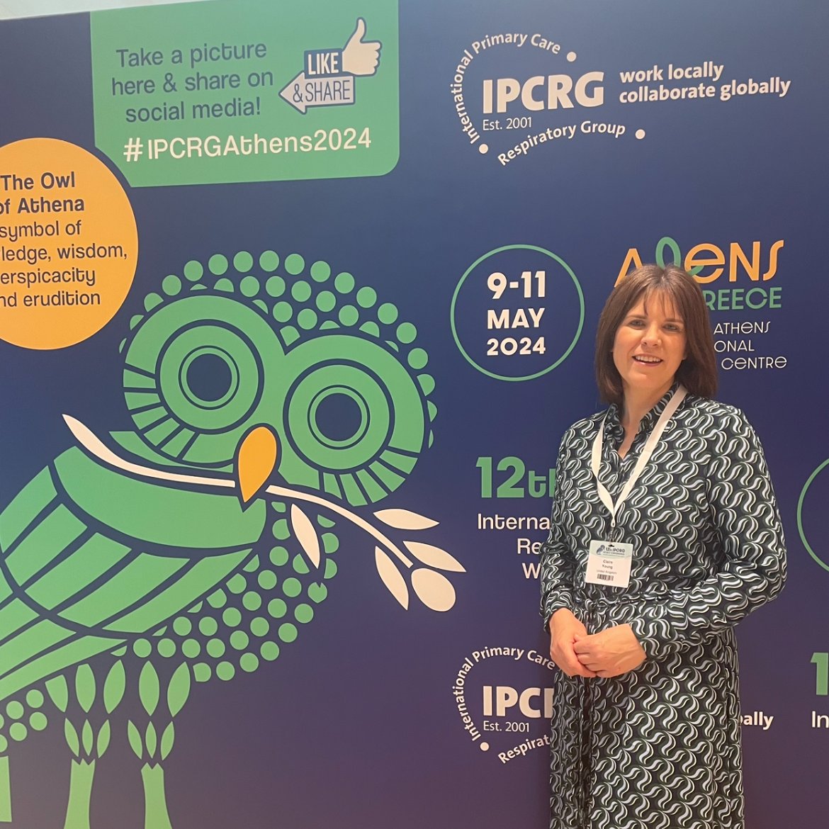 Claire Young - Adv. Pharm. Practice MSc #alumni
@UlsterUniSPPS presenting her Masters research project at #IPCRGAthens2024 today in Athens, Greece.

Claire analysed incidence of heart failure, atrial fibrillation & ischaemic heart disease in COPD patients in NI.

#WeAreUU