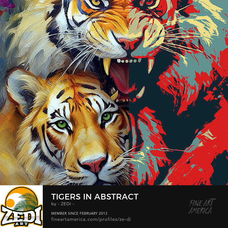 Tigers in Abstract and Realistic Styles
fineartamerica.com/featured/tiger…
#digitalartwork #digitalillustration #digitalpainting #digitalart #fineartamerica #art #artgallery #artist #fineartpainting #Poster #posterart